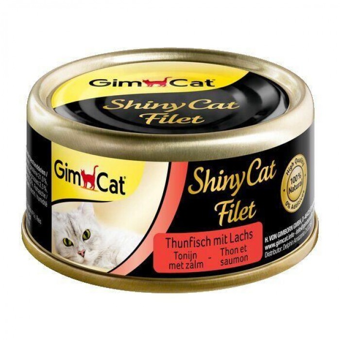 GimCat Shiny Cat Filet тунець та лосось 70g