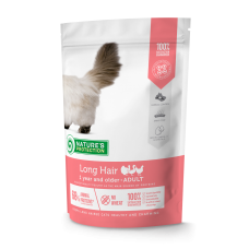 Nature's Protection Long hair сухий корм для дорослих котів з довгою шерстю 0,4кг