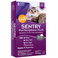 Sentry PurrScriptions Plus краплі від бліх, кліщів і комарів для котів (1,4 мл)