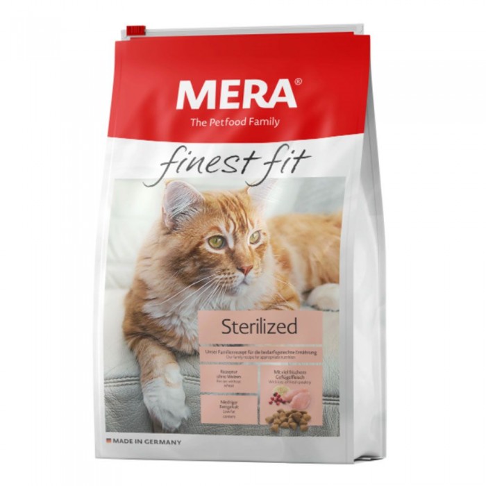 Mera finest fit Sterilized для стерилізованих котів з птицею та журавлиною 4 кг