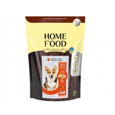 Home Food Dog Adult Medium сухий корм "Індичка та лосось" для шкіри та шерсті собак 1,6 кг