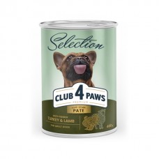 Club 4 Paws Premium Selection паштет для собак малих порід з індичкою та ягням 400 г