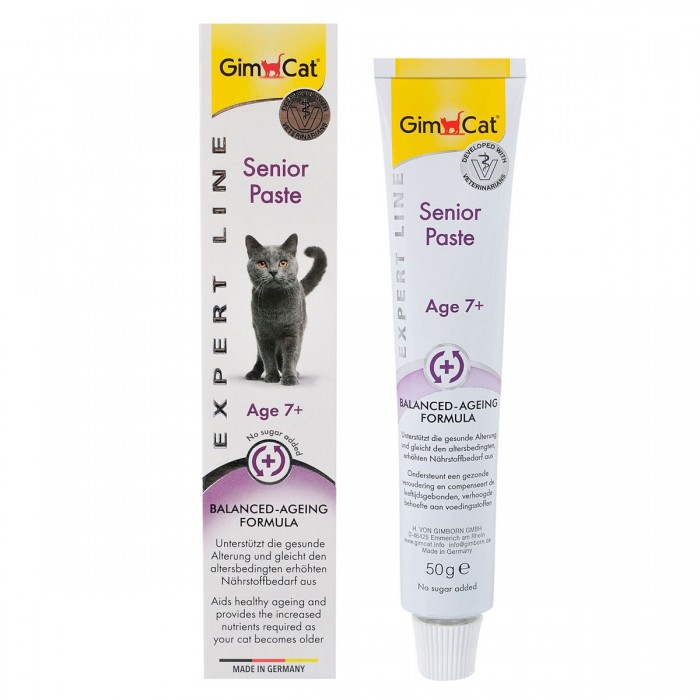 GimCat Senior Paste - паста для підтримки здоров'я котів  віком від 7 років, 50 g