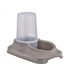 Irak Plast пластикова миска для собак та котів з контейнером для води/корму (бежева) 1,5 л