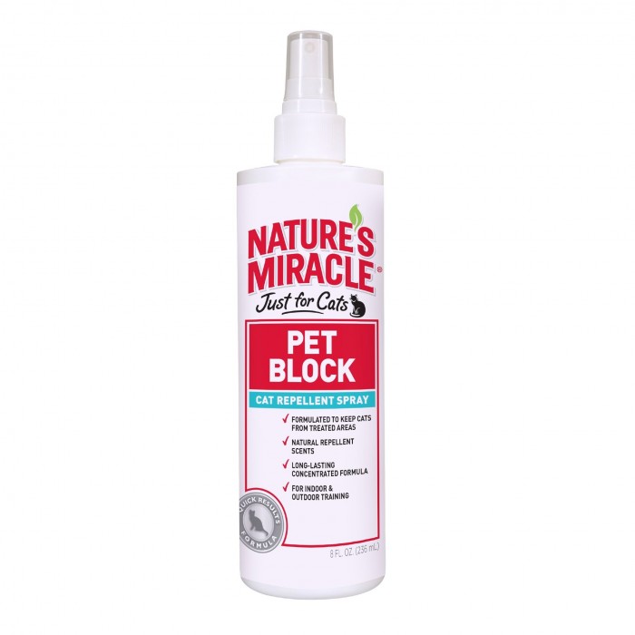 Nature`s Miracle "JFC Pet Block Cat Repellent" спрей-відлякувач для котів для корекції поведінки 236 мл