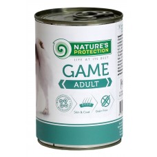 Nature's Protection Adult Game вологий корм для собак усіх порід з дичиною 800 г*6шт.