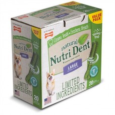Nylabone Nutri Dent Natural Large ласощі для чистки зубів у собак великих порід 20шт/уп