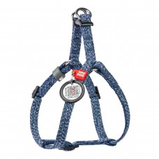 Collar WAUDOG Re-cotton шлея для котів і малих собак з QR-паспортом (синя) XS