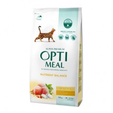 Optimeal Adult Cat Chicken сухий корм для котів з куркою 1,5 кг