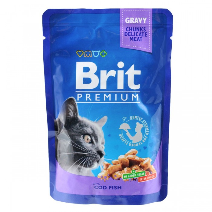 Brit Premium Cat pouch тріска 100g