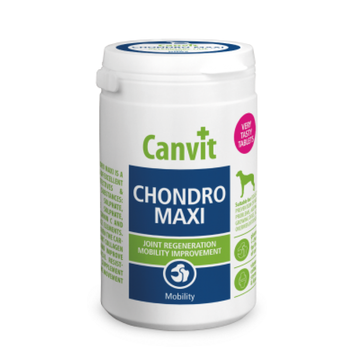 Canvit Chondro Maxi комплексний препарат для поліпшення рухливості суглобів у собак великих порід 230 табл.