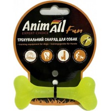 AnimAll Fun іграшка для собак "Кісточка" (жовта) 8 см​
