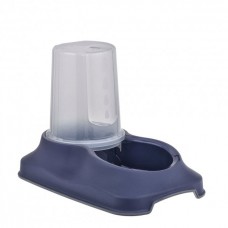 Irak Plast пластикова миска для собак та котів з контейнером для води/корму (синя) 1,5 л