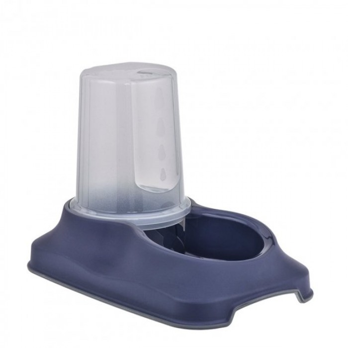 Irak Plast пластикова миска для собак та котів з контейнером для води/корму (синя) 1,5 л