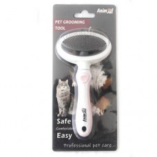 AnimAll Groom пуходерка для тварин розмір S (рожева)