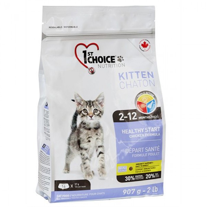 1st Choice Kitten Healthy Start сухий корм для кошенят з куркою 0,907 кг