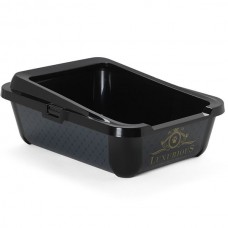 Moderna Hercules Luxurious туалет для котів з бортиком (чорний) 51х39х19см