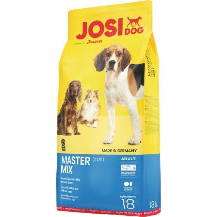Josera JosiDog Master Mix сухий корм для собак з різнобарвними крокетами 15 кг