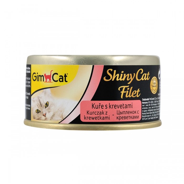 GimCat Shiny Cat Filet курка та креветки 70g