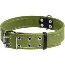 Collar подвійний брезентовий нашийник зі світловідбиваючою ниткою для собак XXL