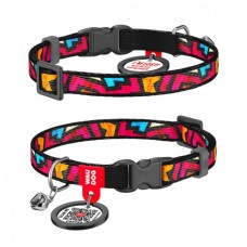 Collar WAUDOG Nylon нейлоновий нашийник "Графіті" з QR паспортом для собак XS