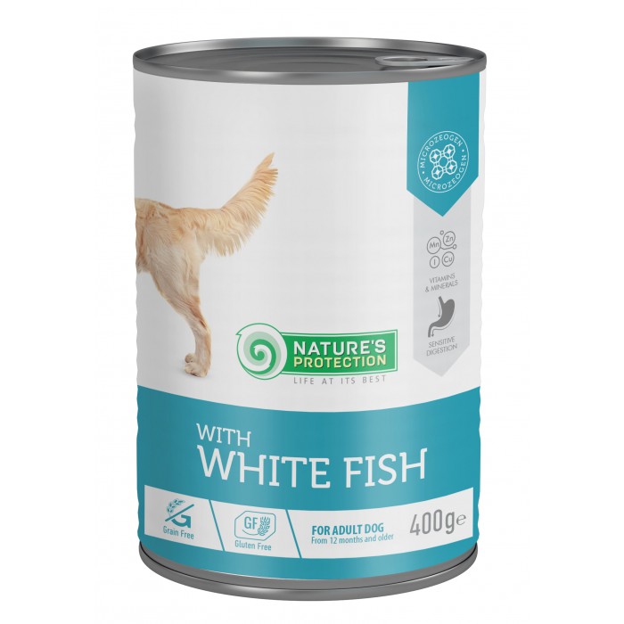 Nature's Protection with White Fish вологий корм для собак з білою рибою 400 г* 6шт.