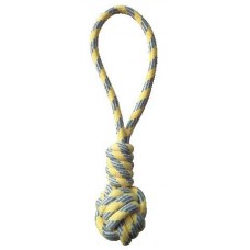 Croci Pastel іграшка для собак "Канатна груша з ручкою" (жовта) 40 см