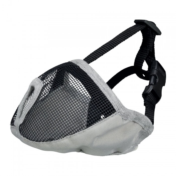Trixie намордник для собак брахіцефалів міні та середніх порід сірого кольору розмір: S-M 40см