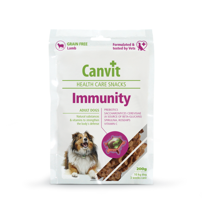 Canvit Immunity напіввологі ласощі з ягням для зміцнення імунітету собак 200 г