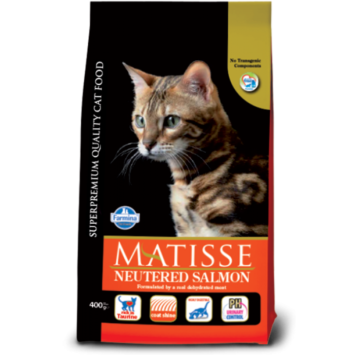 Farmina Matisse Neutered Salmon сухий корм для стерилізованих котів з лососем​ 0,4 кг