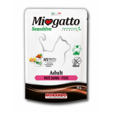 Morando Miogatto Sensitive Monoprotein вологий корм для котів з прошутто 85 г