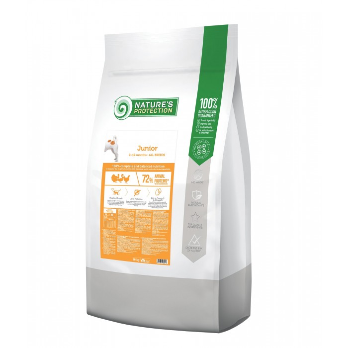 Nature's Protection Junior All Breeds сухий корм для цуценят всіх порід 18 кг