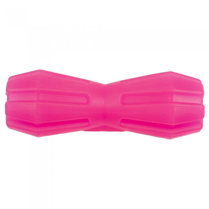 AGILITY іграшка для собак гантель з отвором (рожева) 12 см