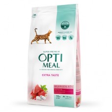 Optimeal Adult Cat High in Veal сухий корм для котів з телятиною 10 кг