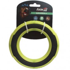 AnimAll GrizZzly іграшка для собак "Супер кільце" (зелено-чорне) 15 см