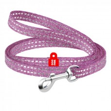 Collar WAUDOG Re-cotton світловідбиваючий повідець для собак та котів (фіолетовий) XS