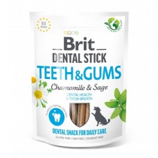 Brit Dental Stick Teeth & Gums ласощі для зубів собак з ромашкою та шавлією 251г