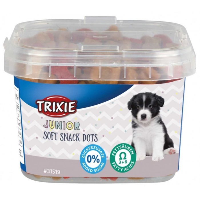Trixie Junior Soft Snack вітамінізовані ласощі для цуценят з Омега-3, куркою та лососем 140гр