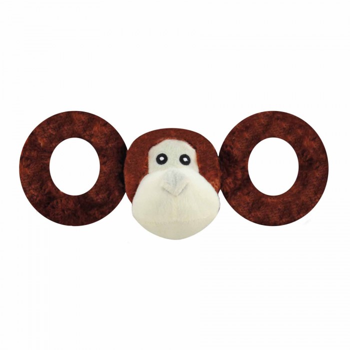 Jolly Pets TUG-A-MAL іграшка для собак мавпа з пищалкою d 8-12 см / h 27-30 см