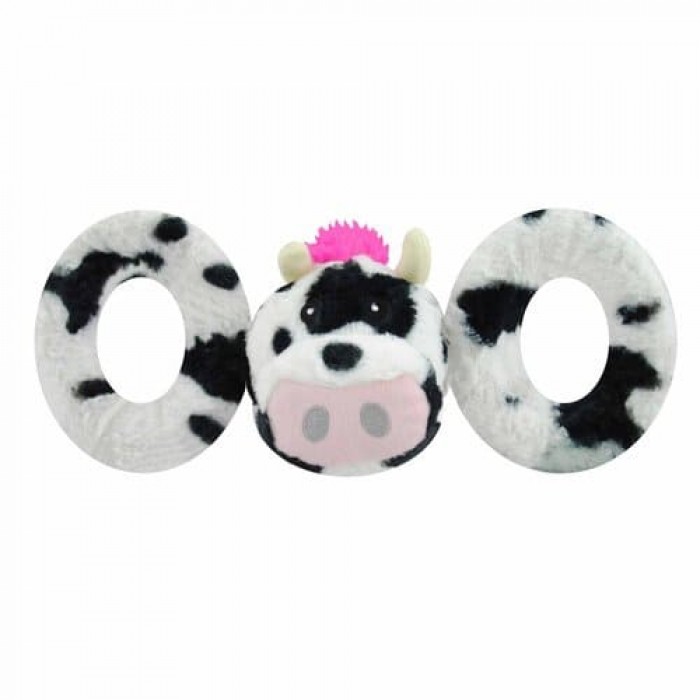 Jolly Pets TUG-A-MAL іграшка для собак корівка з пищалкою d 8-12 см / h 27-30 см