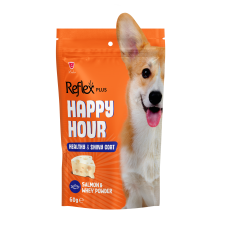 Reflex Plus Happy Hour ласощі для собак з лососем, здорова та блискуча шерсть 60г