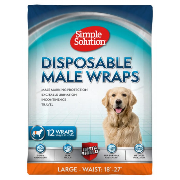Simple Solution Disposable Male Wrap вологопоглинаючий поясок  L