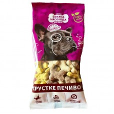 Собача насолода ласощі для собак хрустке печиво у формі кісточки 60г