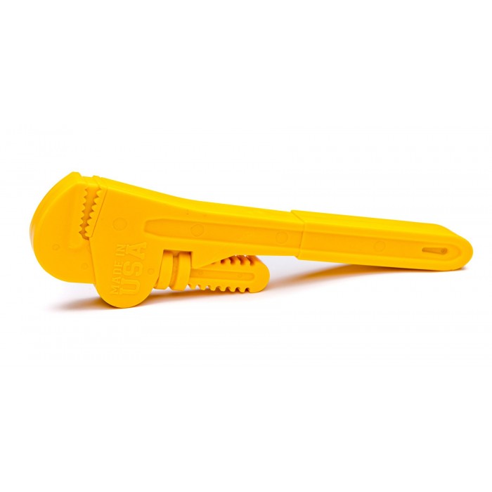 Iграшка SodaPup Nylon Pipe Wrench – Yellow (Нейлон Пайп Вренч Йеллоу) «Трубний ключ», жовтий