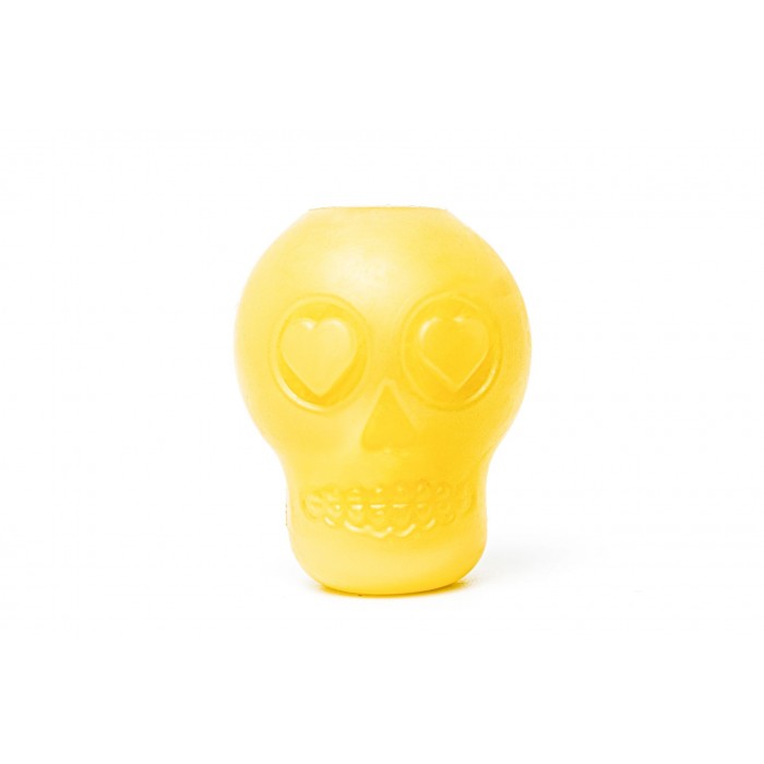 Iграшка SodaPup Coffee Skull Treat Dispenser – Glow (Кофi Скулл Трiт Дiспенсер Глоу) «Череп», світиться в темряві M