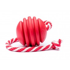 Iграшка SodaPup Stars and Stripes Ultra-Durable Reward Toy – Red (Старс-енд-Стрiпс Ультра Дюрабл Ревард Той Ред) «М’яч на мотузці», червоний