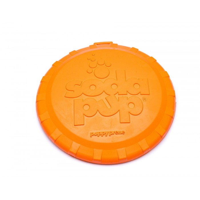 Iграшка SodaPup Bottle Top Flyer – Orange (Ботл Топ Флаер Орандж) «Фризбі», помаранчева S