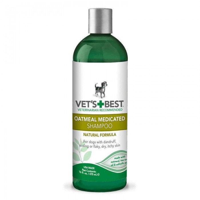 VET`S BEST Oatmeal Med Shampoo терапевтичний шампунь для собак 470 мл