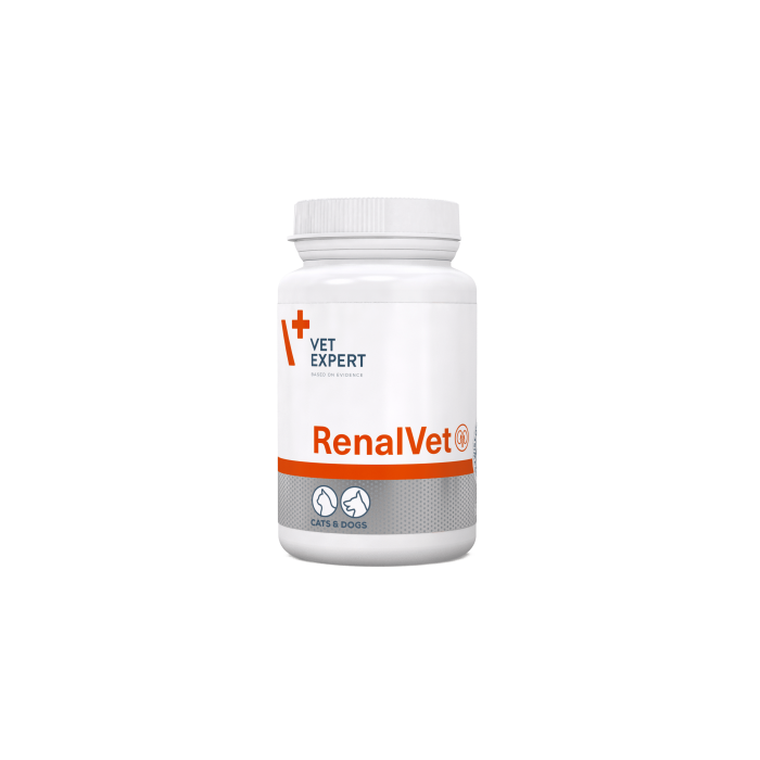 Vet Expert RenalVet харчова добавка для підтримання функції нирок у котів і собак 60 капс.