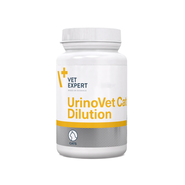 Vet Expert UrinoVet Cat Dilution харчова добавка при сечокам'яній хворобі струвітного типу у котів 45 капс.
